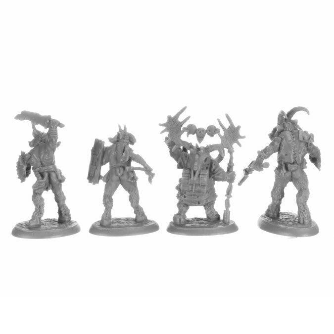 Bones Black Beastmen (4) 44152